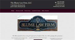 Desktop Screenshot of blumelegal.com