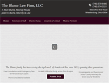 Tablet Screenshot of blumelegal.com
